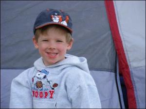 Noah with snoopy shirt