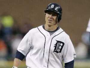 Brandon Inge after hitting a home run for Noah