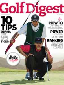 Tiger and Barack on Golf Digest Cover