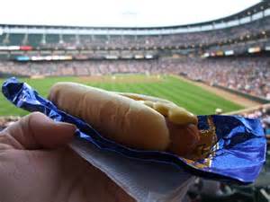 baseball and hot dogs